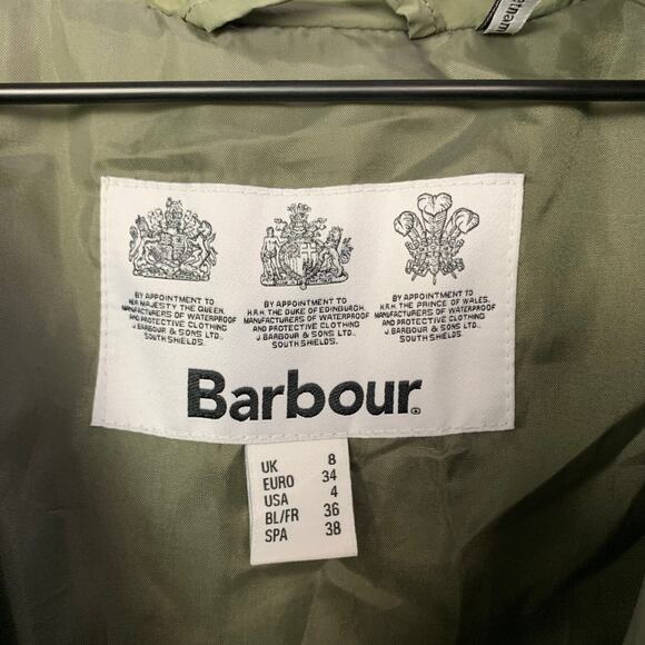 Barbour Women's Barbour Willowherb‎ Quilted Sweat Jacket SZ 4 - Picture 8 of 9